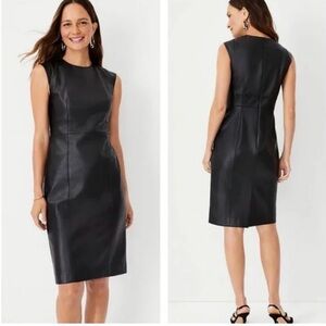 Ann Taylor Black Midi Dress
